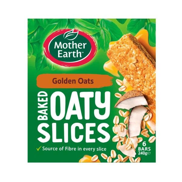 Mother Earth Golden Oats Baked Oaty Slices | 240g