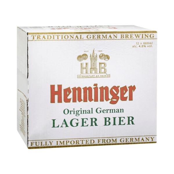Henninger Lager Bottle 660mL | 12 Pack