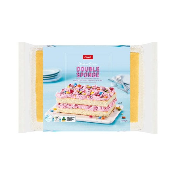 Coles Sponge Unfilled Rectangular | 450g