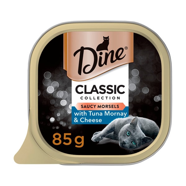 Dine Saucy Morsels With Tuna And Cheese Wet Cat Food Tray | 85g