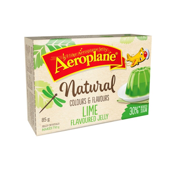 Aeroplane Lime Jelly Crystals 30% Reduced Sugar | 85g