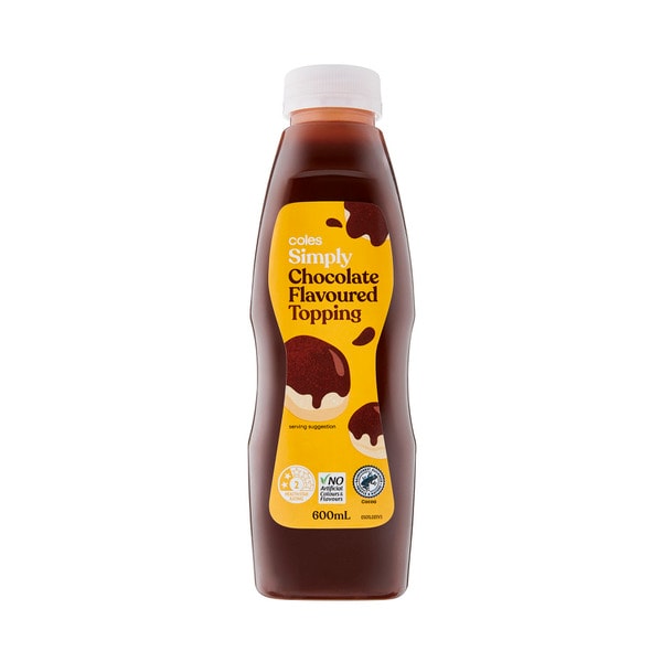 Coles Chocolate Flavoured Topping | 600mL