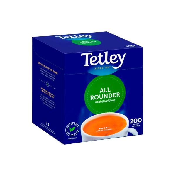 Tetley All Rounder Pure Black Tea Bags 200 pack | 400g