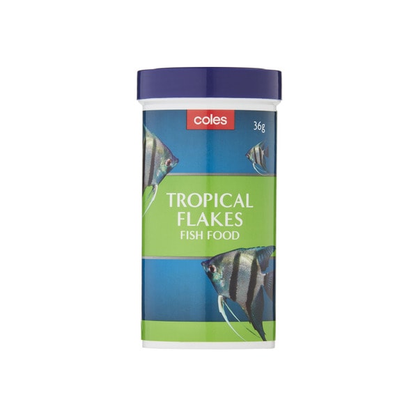 Coles Tropical Fish Food Flakes | 36g