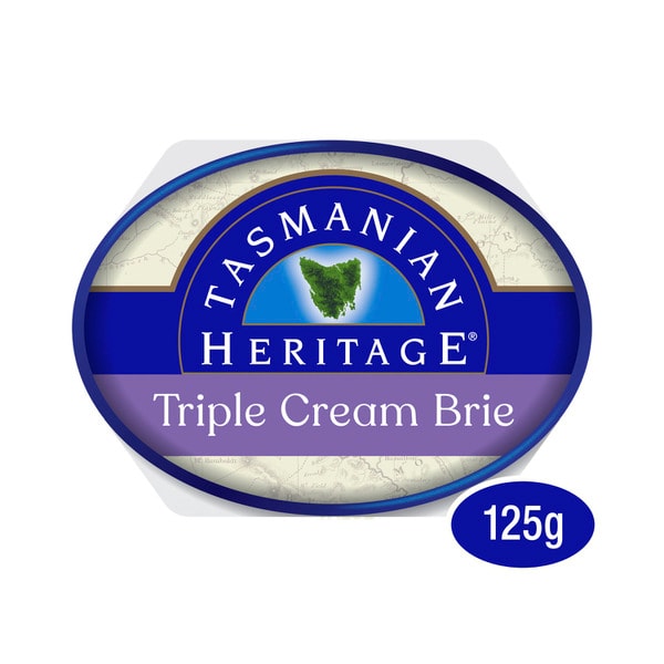Tasmanian Heritage Triple Cream Brie Oval | 125g