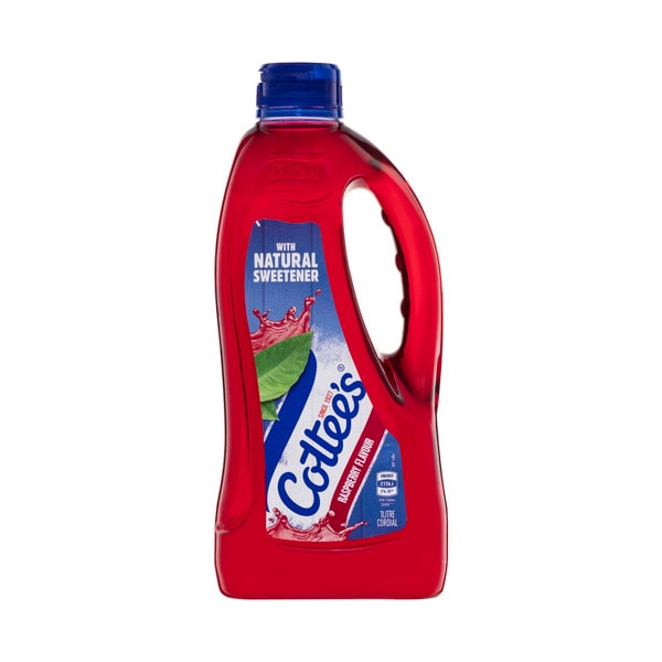 Cottees Raspberry Cordial Bottle | 1L
