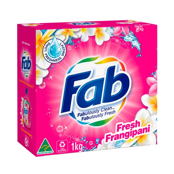 Fab Frangipani Top & Front Loader Laundry Powder | 1kg