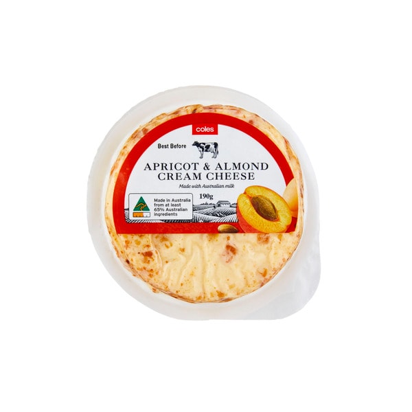 Coles Cheese Apricot & Almond | 190g