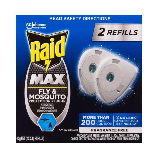 Raid Night & Day Fly & Mosquito Protection Refill | 2 pack
