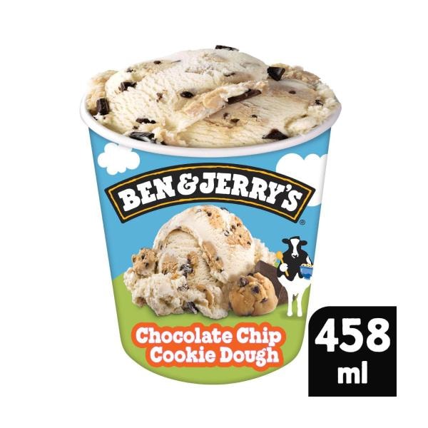 Ben & Jerry's Chocolate Chip Cookie Dough Ice Cream Tub | 458mL