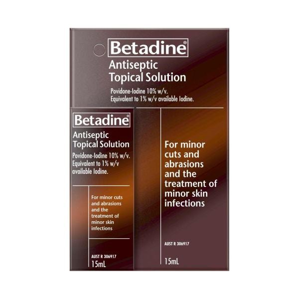 Betadine Antiseptic Topical Solution Liquid | 15mL