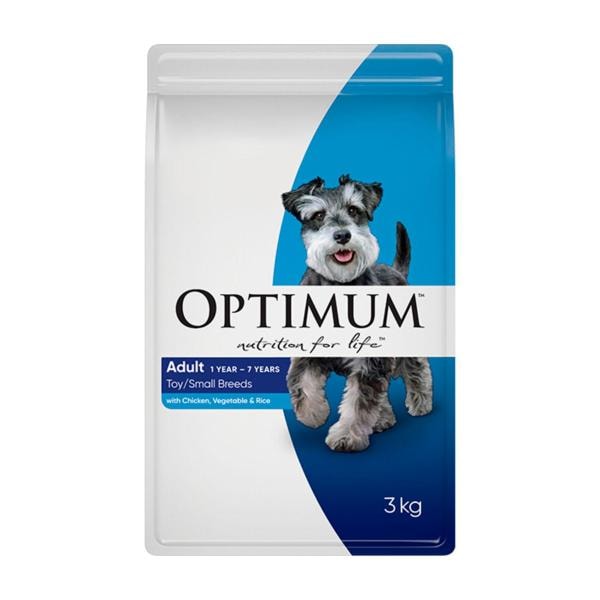 Optimum Adult Toy / Small Breed With Chicken Vegetables & Rice Dry Dog Food | 3kg