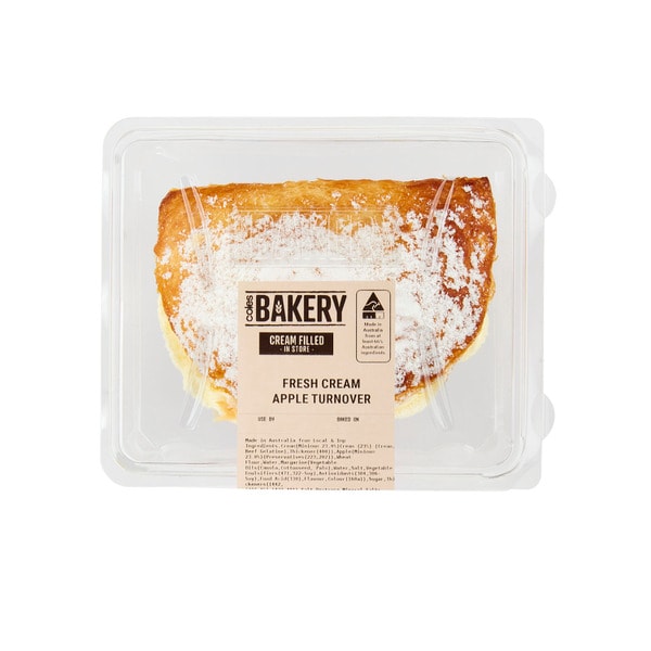 Coles Bakery Apple Fresh Cream Turnover | 1 each