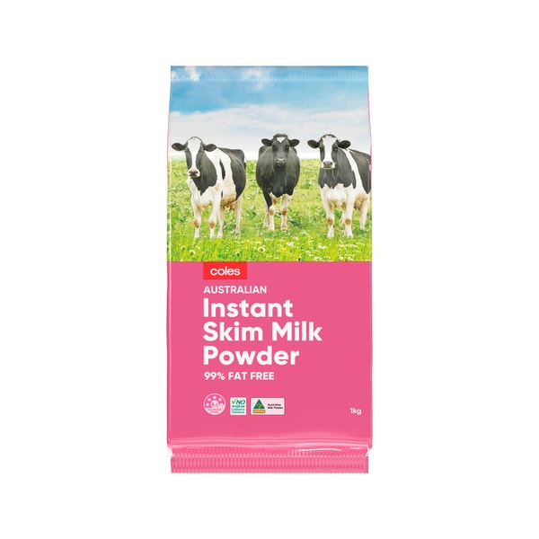 Coles Fat Free Instant Skim Milk Powder | 1kg