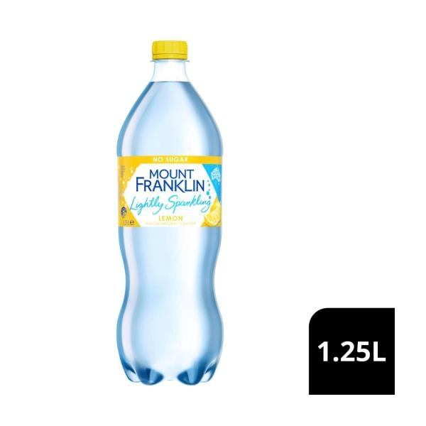 Mount Franklin Lightly Sparkling Water Lemon | 1.25L