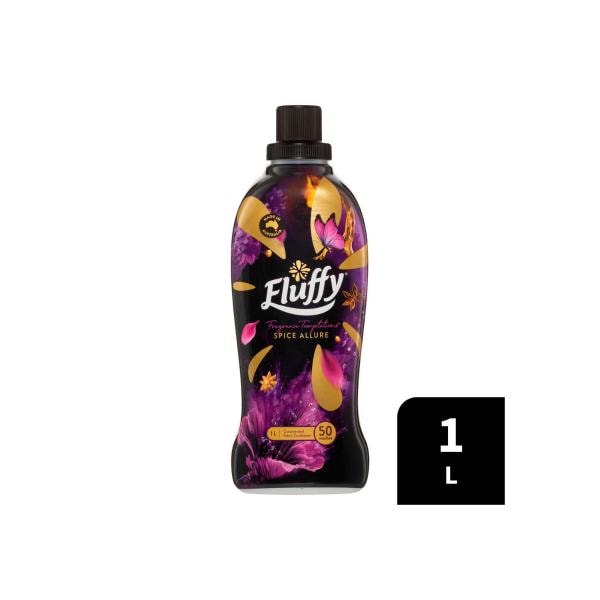 Fluffy Concentrate Liquid Fabric Softener Conditioner Fragrance Temptations Spice Allure | 1L