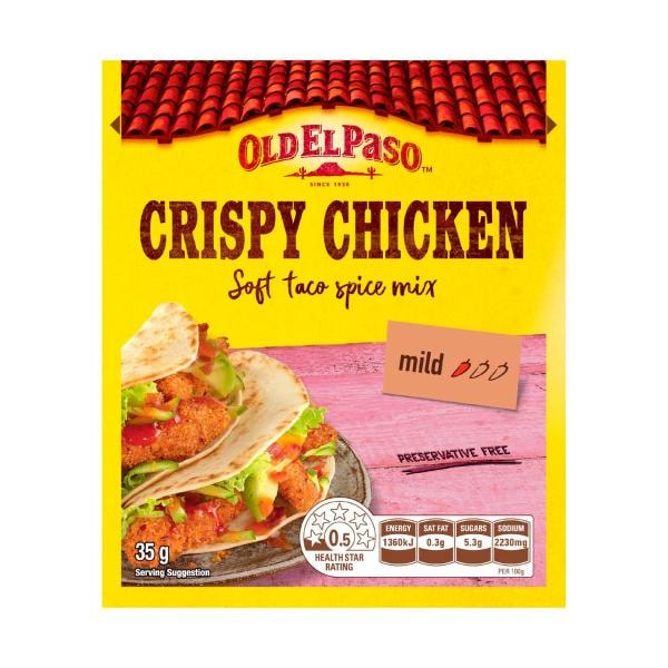 Old El Paso Soft Tacos Crispy Chicken Spice Mix Mexican Style | 35g