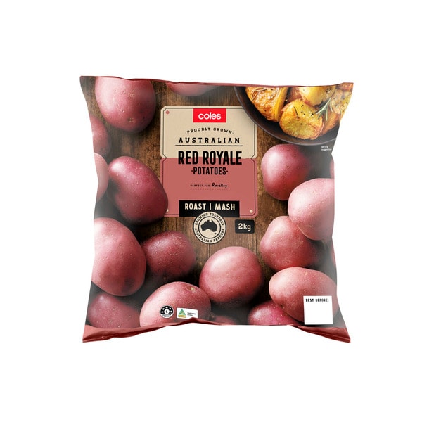 Coles Red Royale Washed Potatoes Prepacked | 2kg