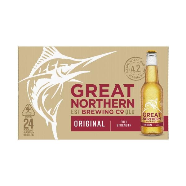 Great Northern Original Lager Bottle 330mL | 24 Pack