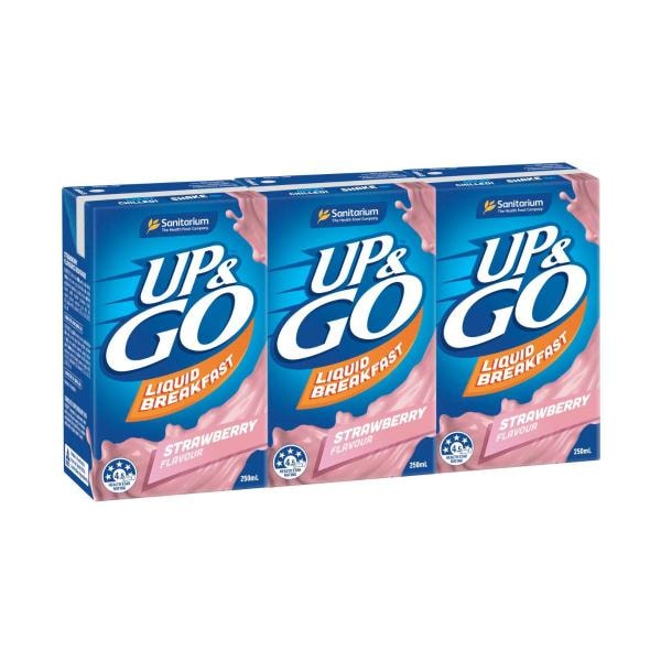 Sanitarium Up&Go Strawberry 3x250mL | 750mL