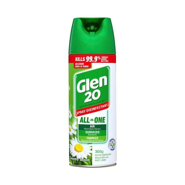 Glen 20 Disinfectant Air Freshener Spray Country Scent | 300g