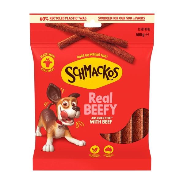 Schmackos Stix With Beef Dog Treats | 500g