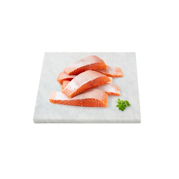 Coles Deli Fresh Tasmanian Salmon Portions Skin Off | approx. 250g