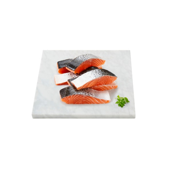 Coles Deli Fresh Tasmanian Salmon Portions Skin On | approx. 200g