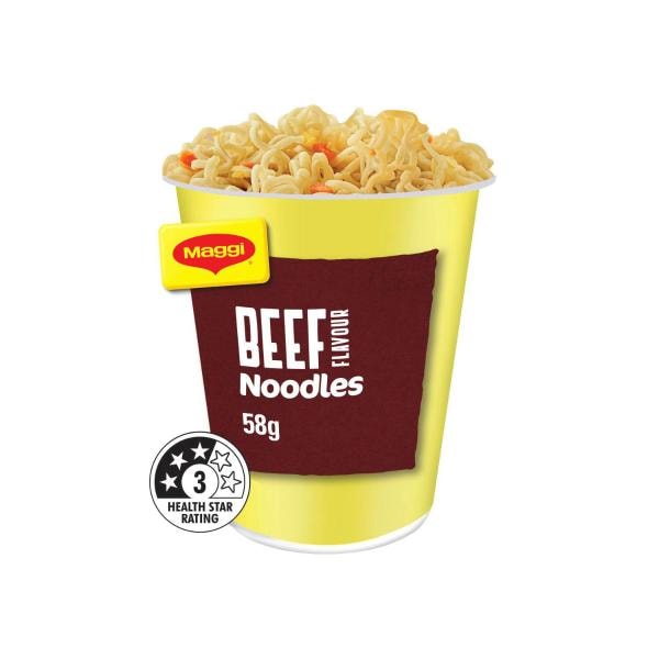 Maggi Instant Noodles Cup Beef Flavour | 58g