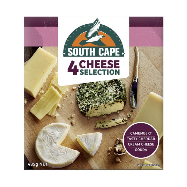 South Cape 4 Piece Cheese Selection Platter | 435g
