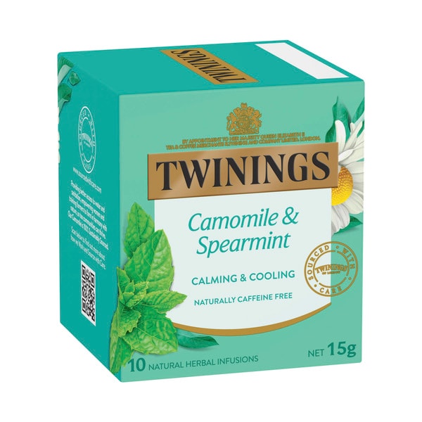 Twinings Chamomile & Spearmint Herbal Infusions Tea Bags 10 pack | 15g