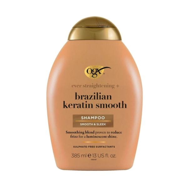 Ogx Ever Straightening + Smoothing & Shine Brazilian Keratin Therapy Shampoo For Dull Hair | 385mL