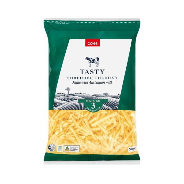 Coles Cheese Shredded Tasty | 700g
