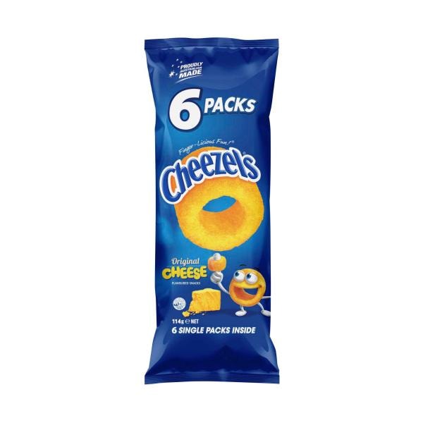 Cheezels Cheese Snacks Multipack 6 Pack | 114g