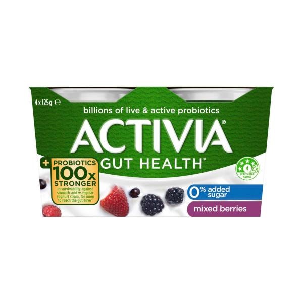 Activia Low Fat Field Berries Yoghurt 4x125g | 500g