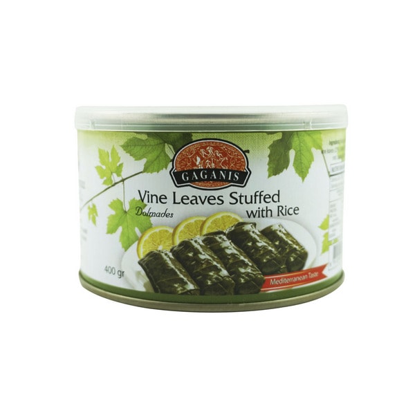 Gaganis Dolmades Vine Leaves Stuffed With Rice Mediterranean Taste | 400g