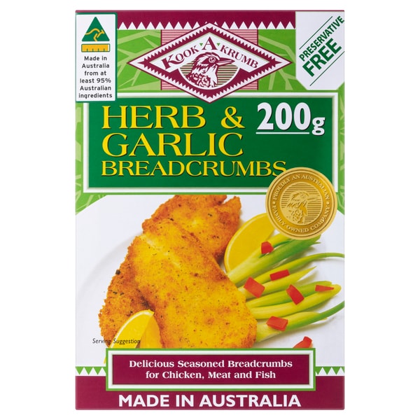 Kook 'A' Crumb Herb & Garlic Bread Crumbs | 200g