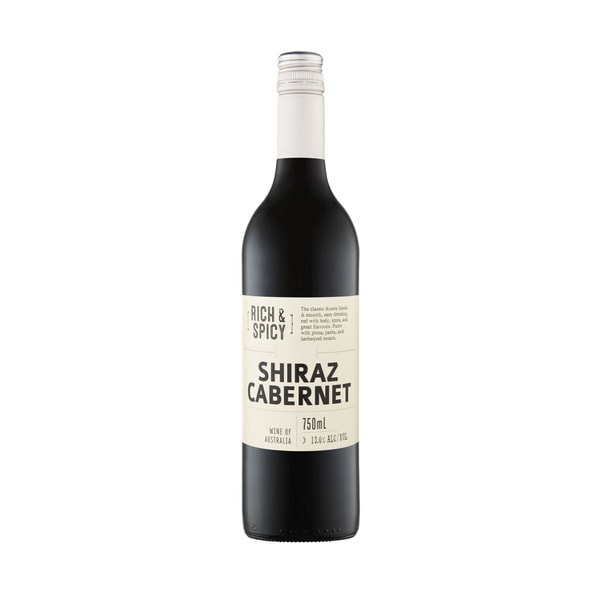 Cleanskin Rich & Spicy SEA Shiraz Cabernet 750mL | 1 Each
