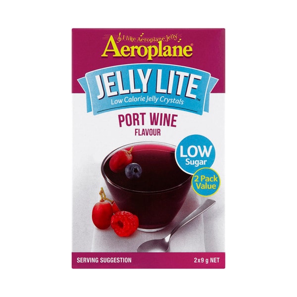 Aeroplane Lite Port Wine Jelly Crystals 2 pack | 18g
