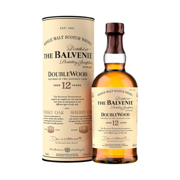 The Balvenie 12YO Doublewood Single Malt Scotch Whisky 700mL | 1 Each