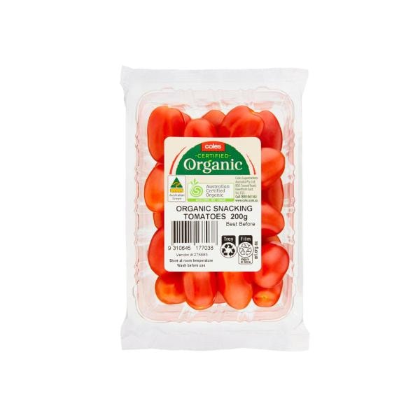 Coles Organic Snacking Tomatoes | 200g