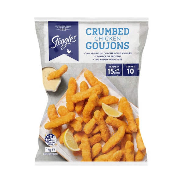 Steggles Frozen Chicken Breast Goujons | 1kg