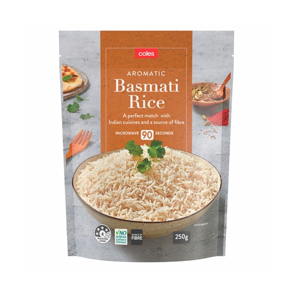 Coles Microwave Rice Basmati | 250g