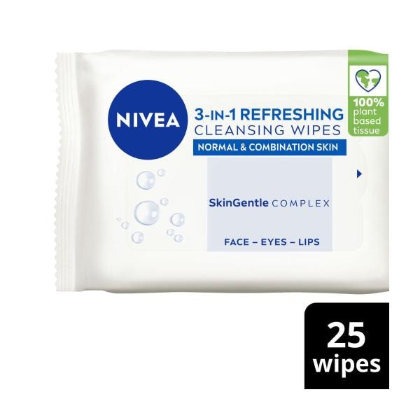 Nivea Refreshing Cleansing Wipes | 25 pack