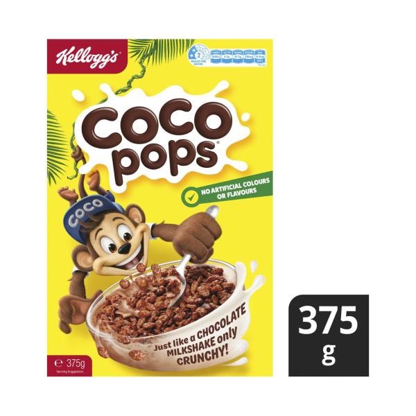 Kellogg's Coco Pops Chocolatey Breakfast Cereal | 375g