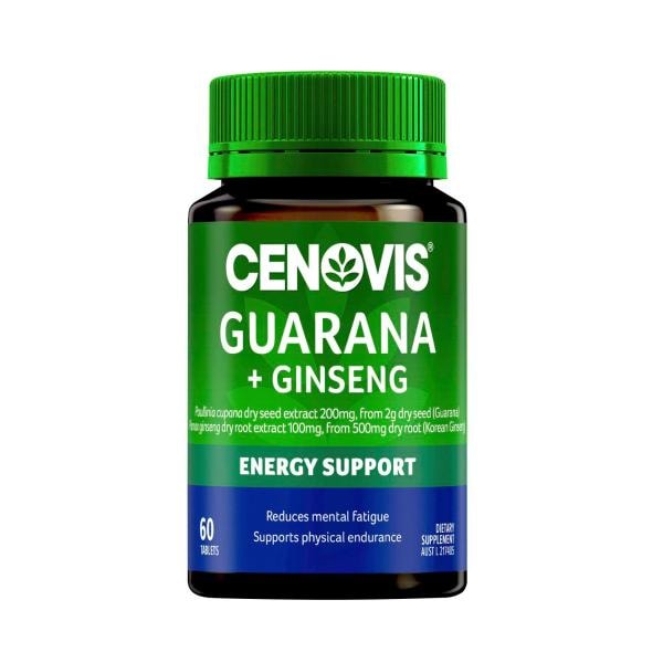 Cenovis Guarana & Ginseng Energy Support Tablets | 60 pack