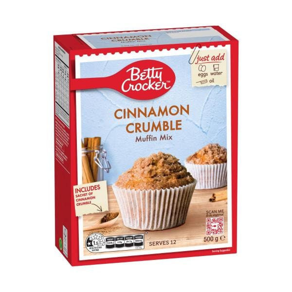 Betty Crocker Cinnamon Crumble Muffin Mix | 500g