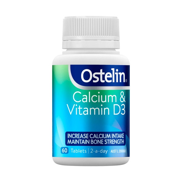 Ostelin Calcium & Vitamin D Tablets W. D3 For Bone Health | 60 pack