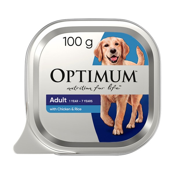 Optimum Chicken Loaf Adult Wet Dog Food Tray | 100g