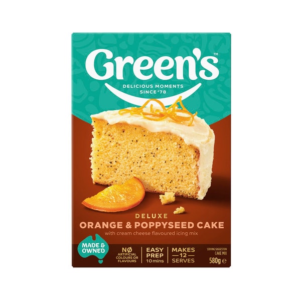 Green's Orange Poppyseed Cake Mix | 580g